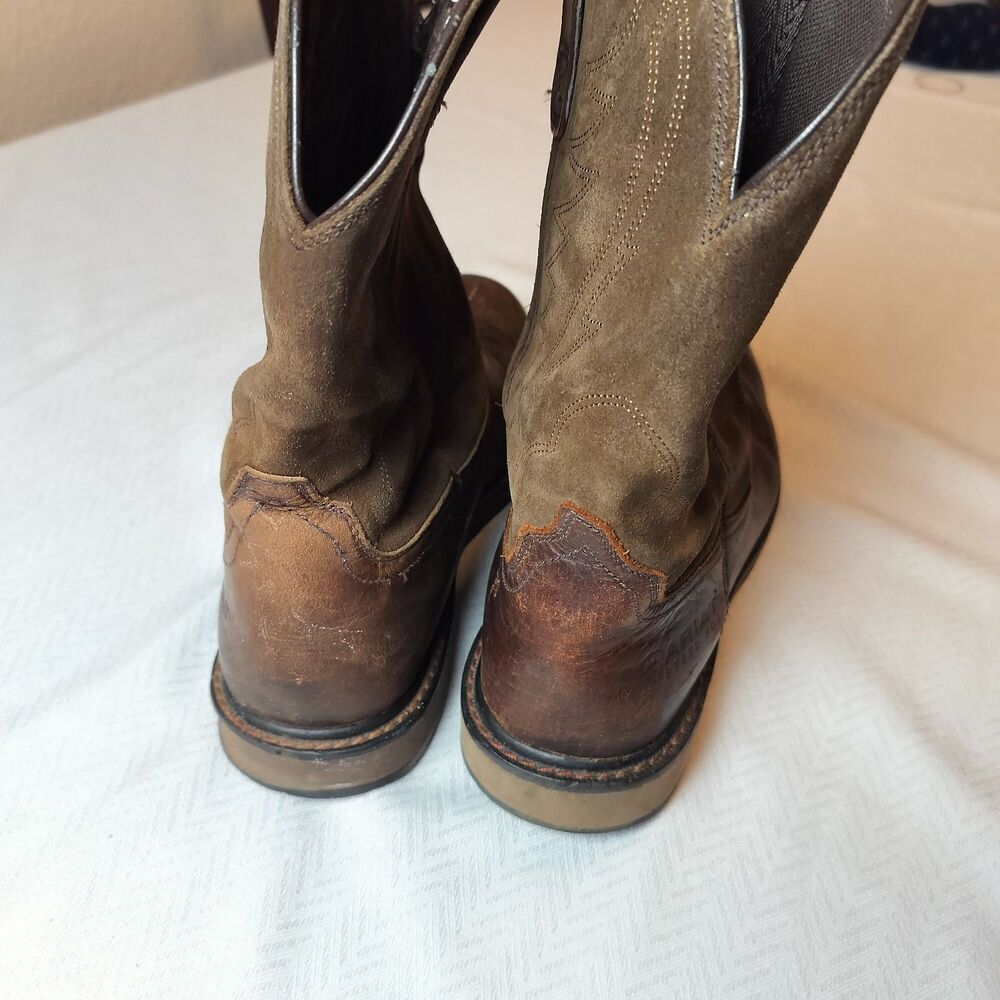 Men's Ariat Steel Toe Groundbreaker Work Boots. Size 12 Regular Width - Picture 8 of 9